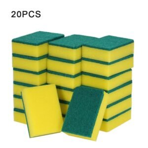 20pcs Scouring Pad Double Sided Scrub