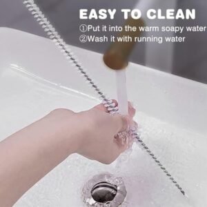 Pipe Dredging Brush Long Clean Kitchen Bathroom Hair Sewer Sink Cleaning