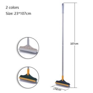 Long-Handled Floor and Tile Seam Brush for Efficient Cleaning