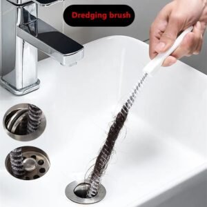 Pipe Dredging Brush Long Clean Kitchen Bathroom Hair Sewer Sink Cleaning